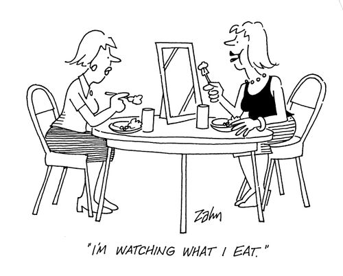'I'm watching what I eat.'