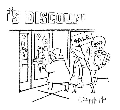 'Shove' (at big sale).