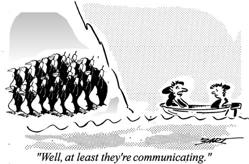 "At least they're communicating."