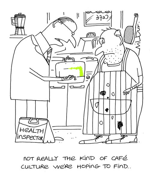 'Not really the kind of cafe culture we were hoping to find.'