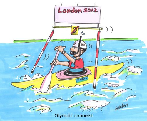 Olympic canoeist... with snorkel.