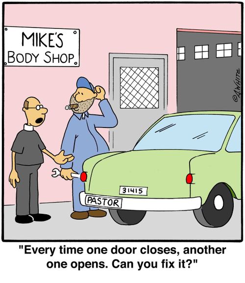 'Every time one door closes, another one opens. Can you fix it?'