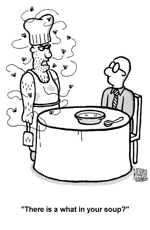 'There was a what in your soup?'