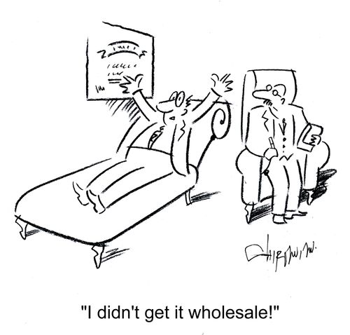 'I didn't get it wholesale!'