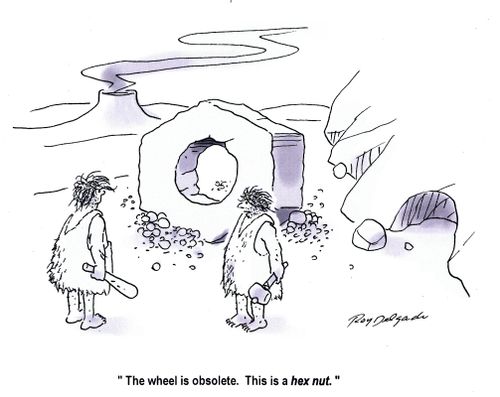 'The wheel is obsolete. This is a hex nut.'