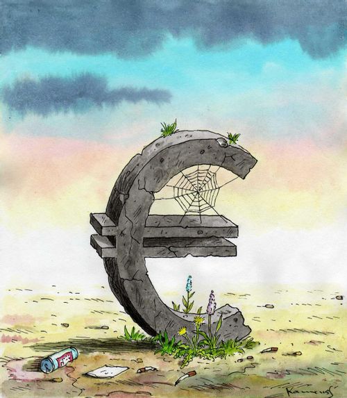 Abandoned Euro symbol