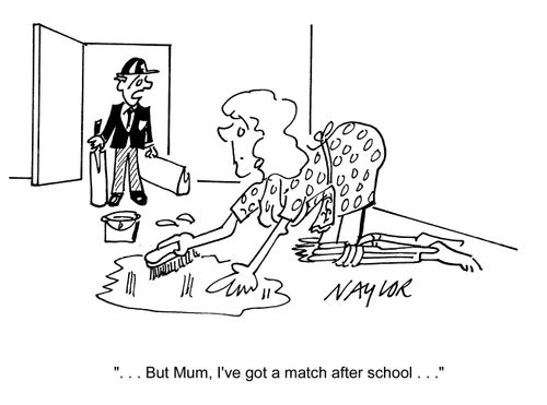 'But Mum, I've got a match after school...'