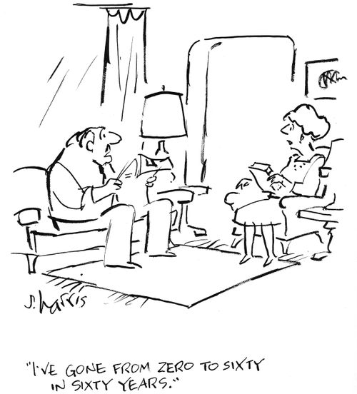'I've gone from zero to sixty in sixty years.'