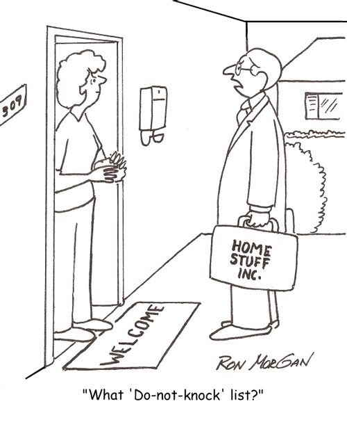 "What 'Do-not-knock' list?"