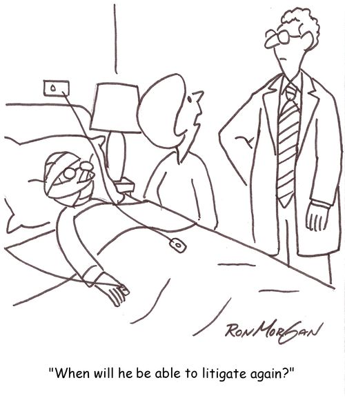 'When will he be able to litigate again?'