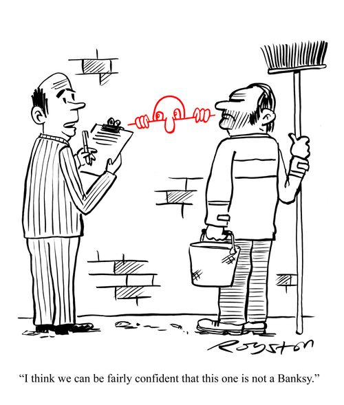 'I think we can be fairly sure that this one is not a Banksy.'