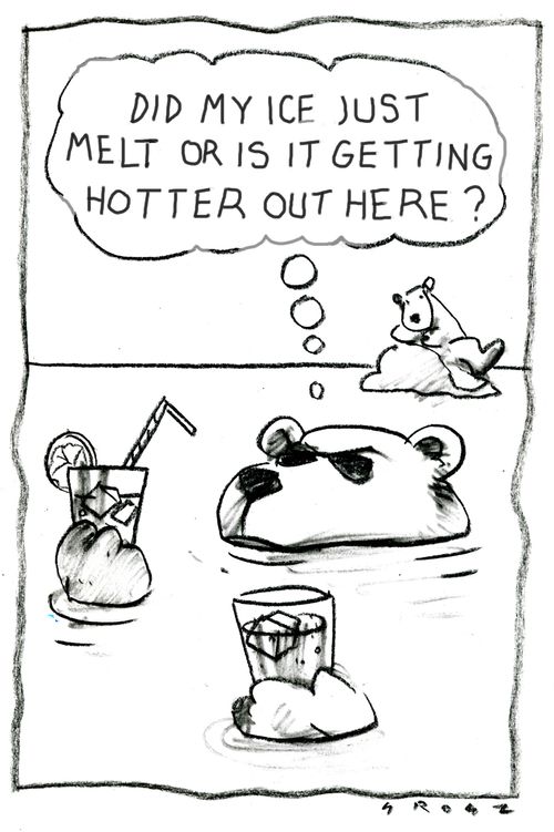 'Did my ice just melt or is it getting hotter out here?'
