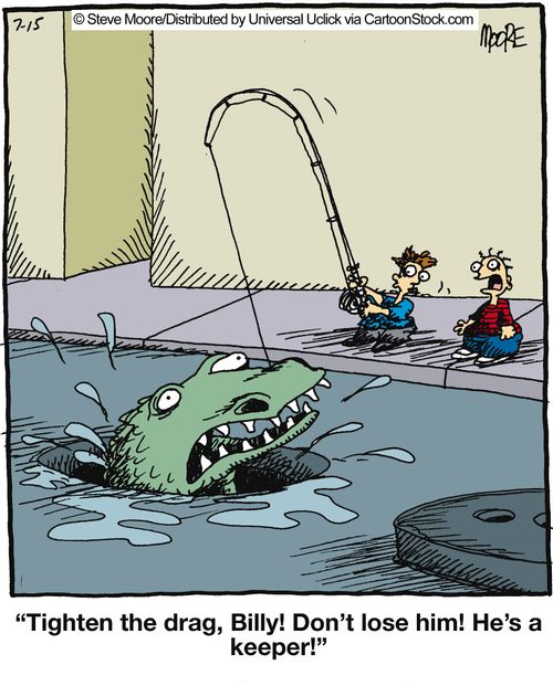'Tighten the drag, Billy! Don't lose him! He's a keeper!'