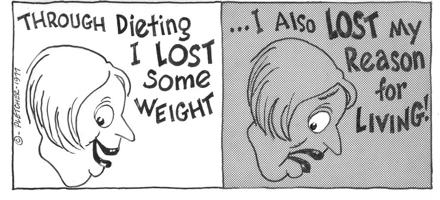 Through dieting I lost some weight.....