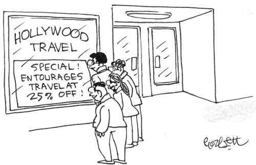 HOLLYWOOD TRAVEL: Special!  Entourages travel at 25% off!