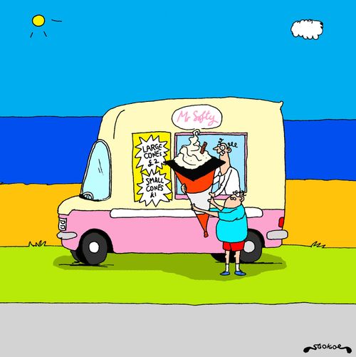 Ice cream van - Large cone.