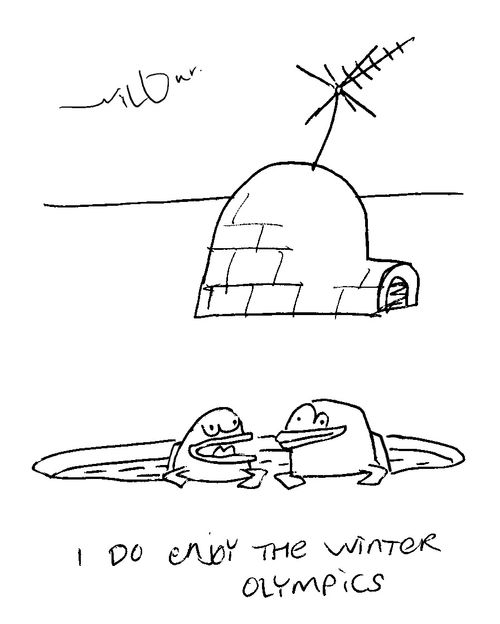 'I do enjoy the winter olympics.'