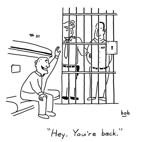 'Hey. You're back.'
