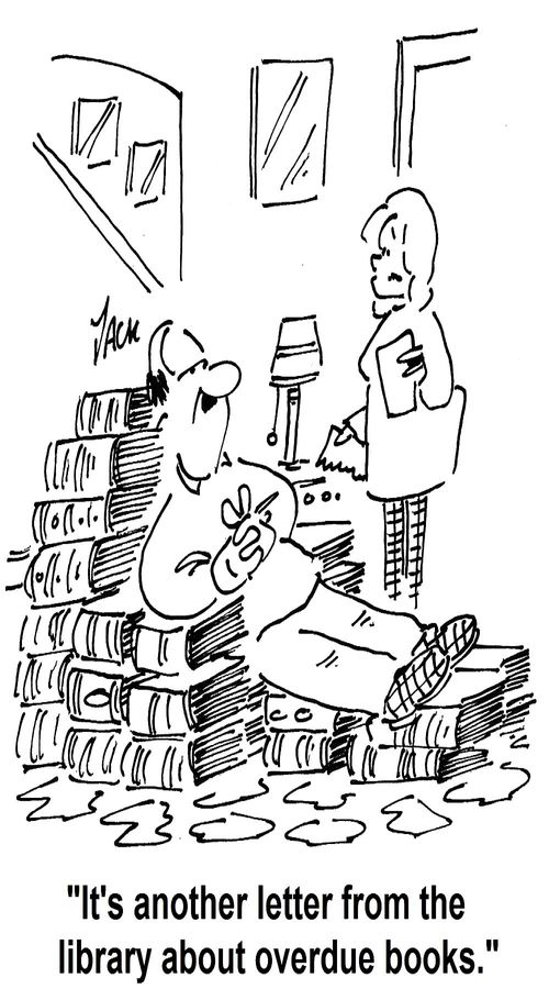 'It's another letter from the library about overdue books.'