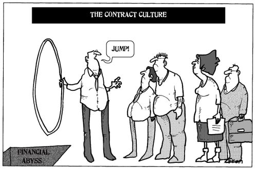The Contract Culture: 'Jump.'