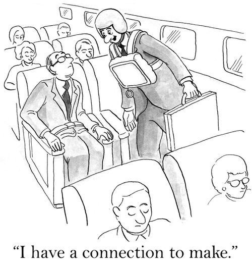 'I have a connection to make.'