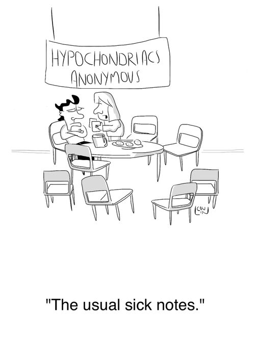 'The usual sick notes.'