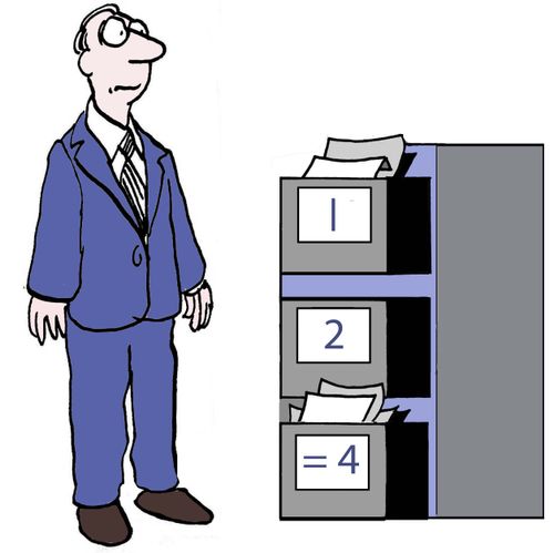 Executive and file drawers.