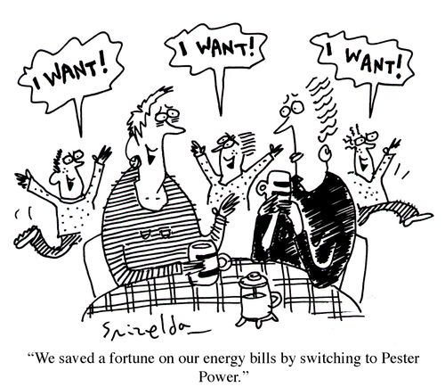 'We saved a fortune on our energy bills by switching to Pester Power.'