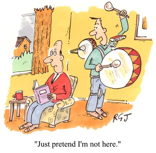 'Just pretend I'm not here.'