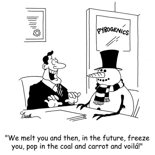 'We melt you and then, in the future, freeze you, pop in the carrot and voilá!'