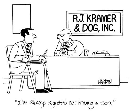'I've always regretted not having a son.'