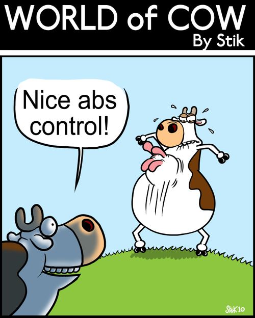 'Nice abs control!'