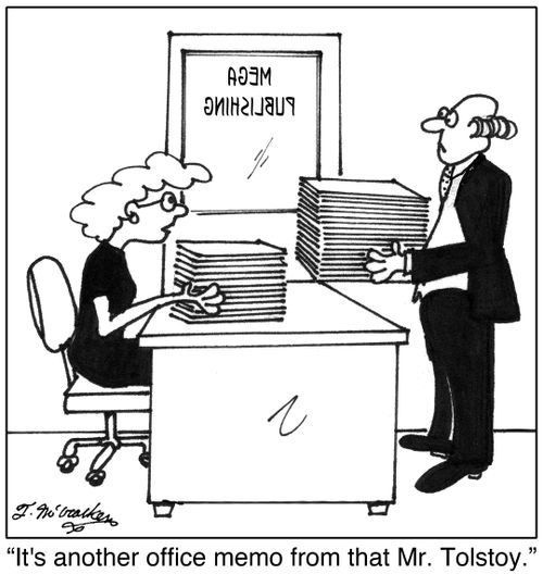 'It's another office memo from that Mr. Tolstoy.'