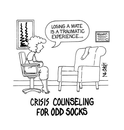 Crisis Counseling for Odd Socks.