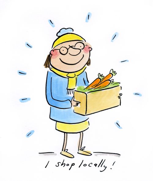 I shop locally!
