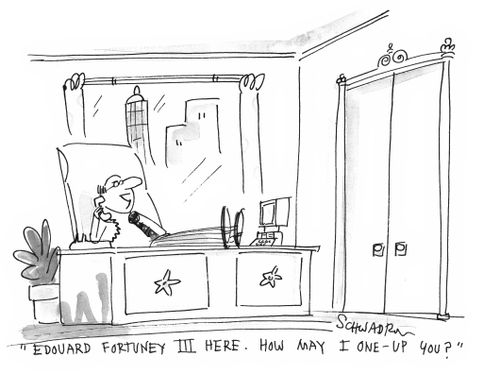 'Edouard Fortuney III here. How may I one-up you?'