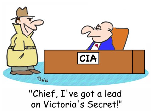 CIA, 'Chief, I've got a lead on Victoria's Secret!'
