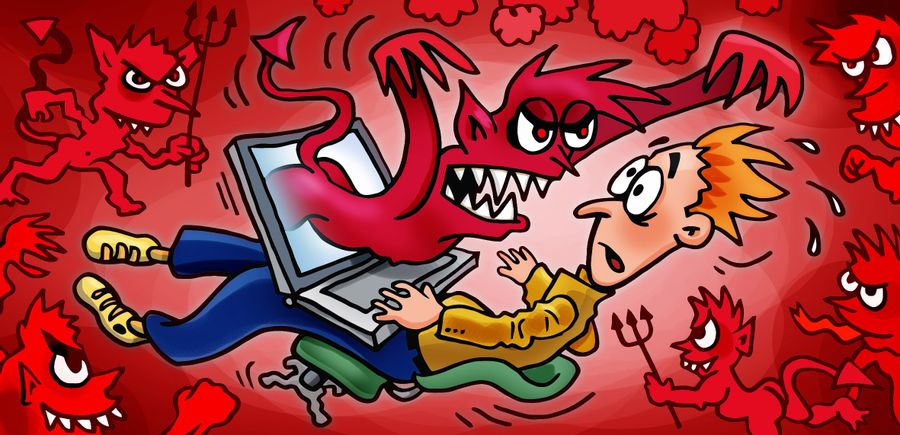 Dark forces from internet attack you!