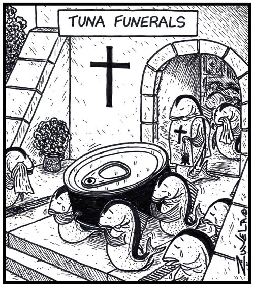 Tuna funerals.