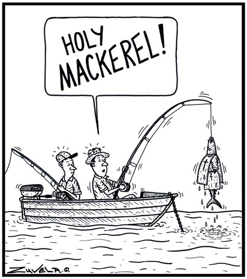 Fisherman: 'HOLY MACKEREL!' 