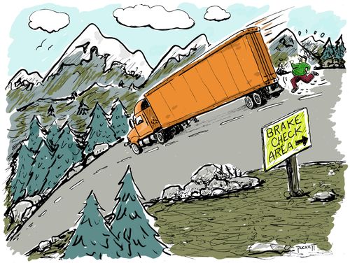 A 'failed' brake check!