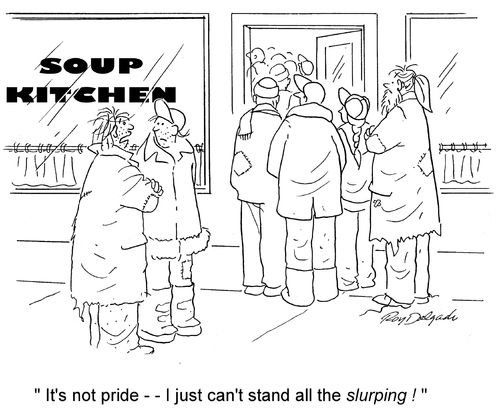 'It's not pride - I just can't stand all the slurping!'