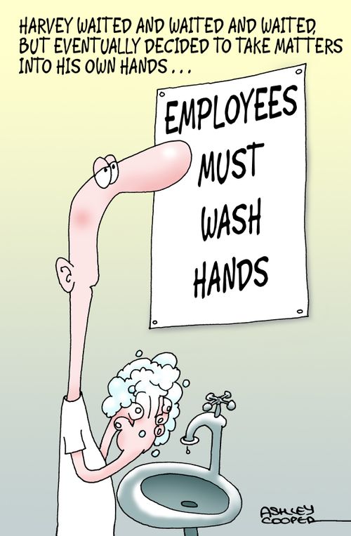 Employees Must Wash Hands