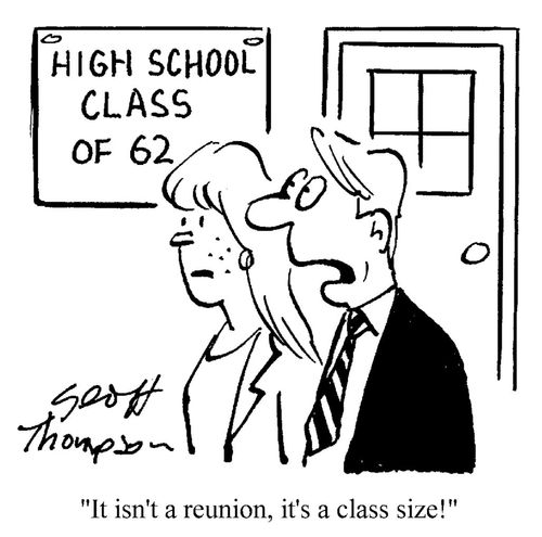 'Class of 62': 'It isn't a reunion, it's a class size!'