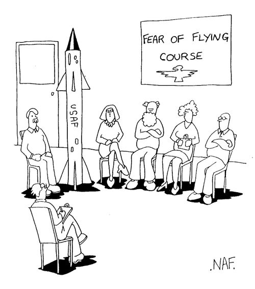 Missile attending a 'Fear of flying course'