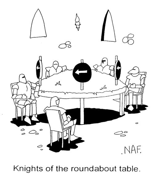 'Knights of the roundabout table'