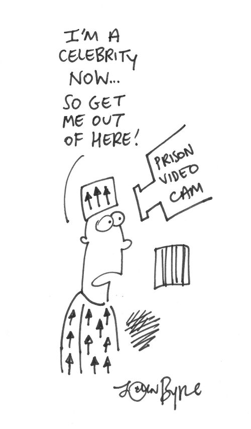 'I'm a celebrity now...so get me out of here!'