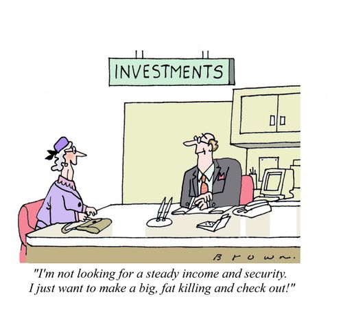 Investor doesn't want security.  She wants to make a big, fat killing and check out.