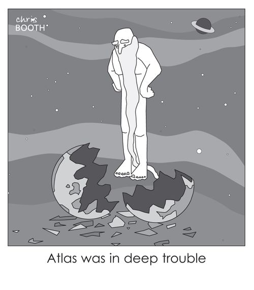 Atlas was in deep trouble.