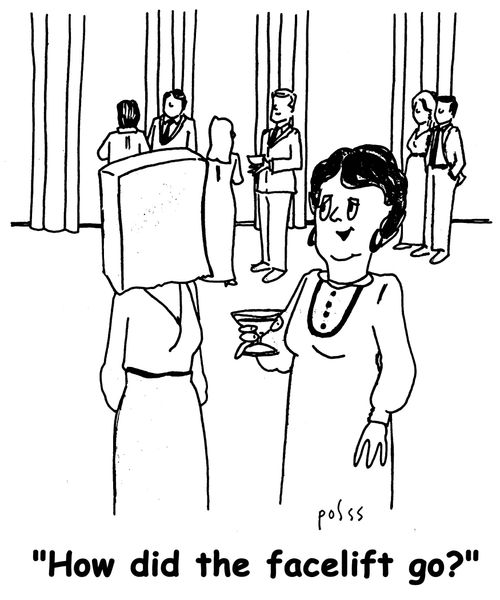 'How did the facelift go?'